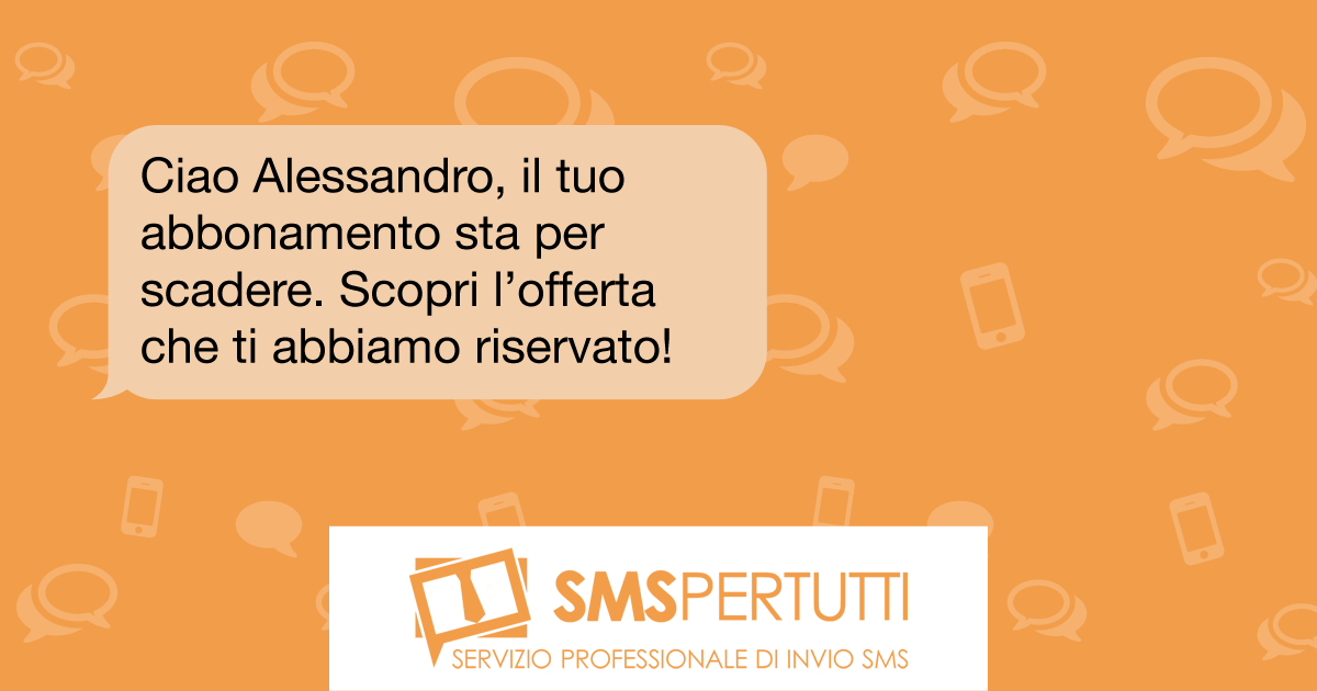 SMS PER TUTTI Servizio Professionale Invio SMS Notifiche PUSH APP